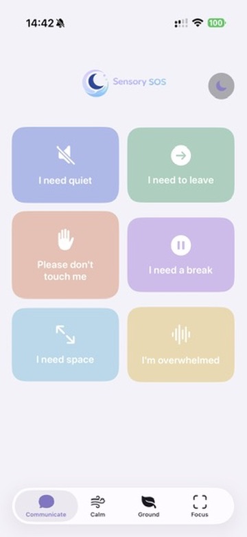 Communication cards for immediate needs