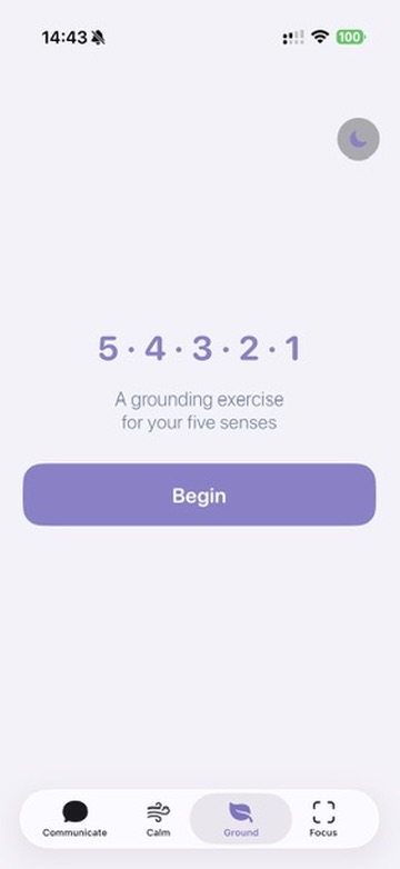 Sensory SOS 5 4 3 2 1 grounding exercise